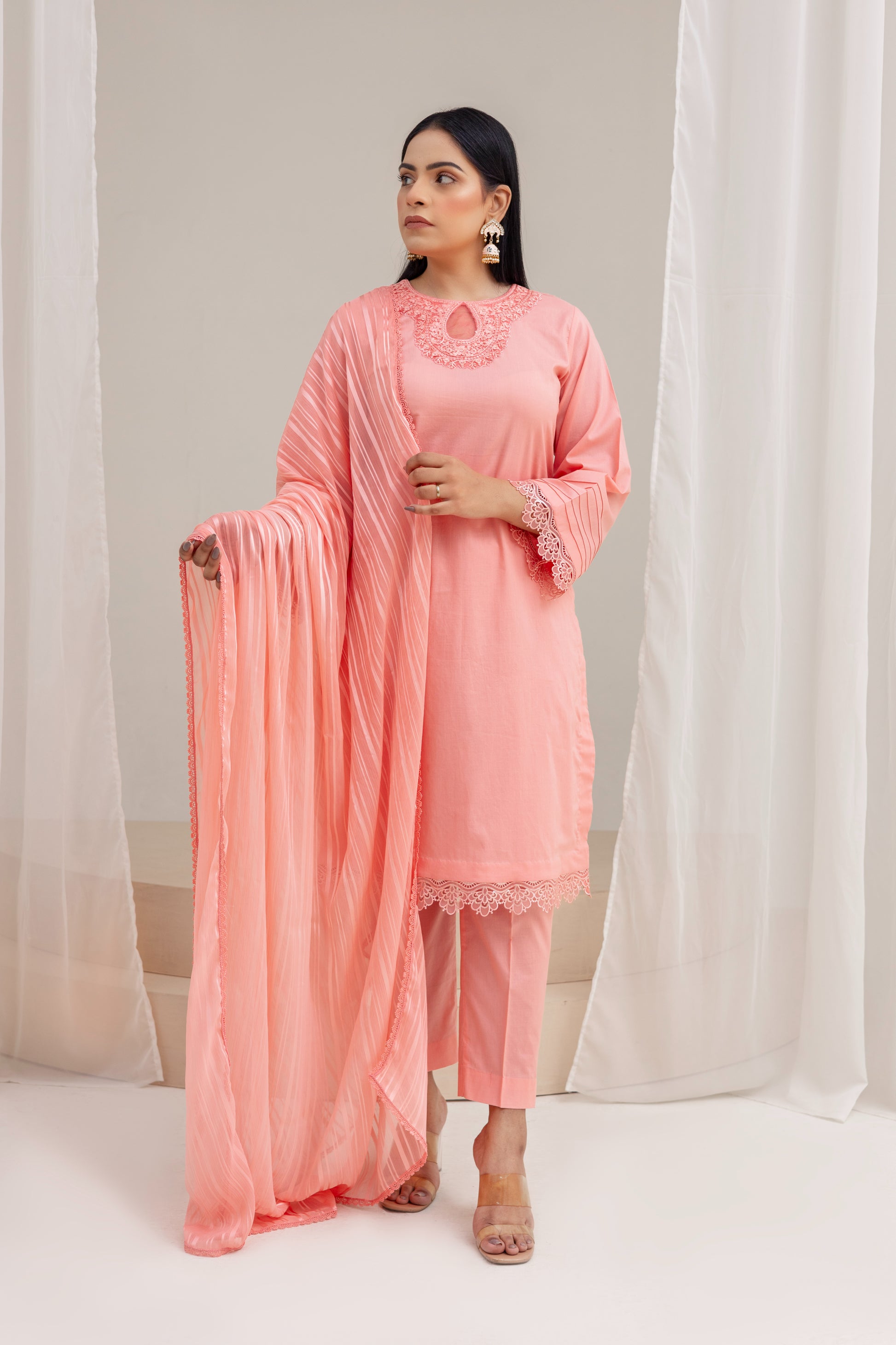 Peachy-Pink Lawn