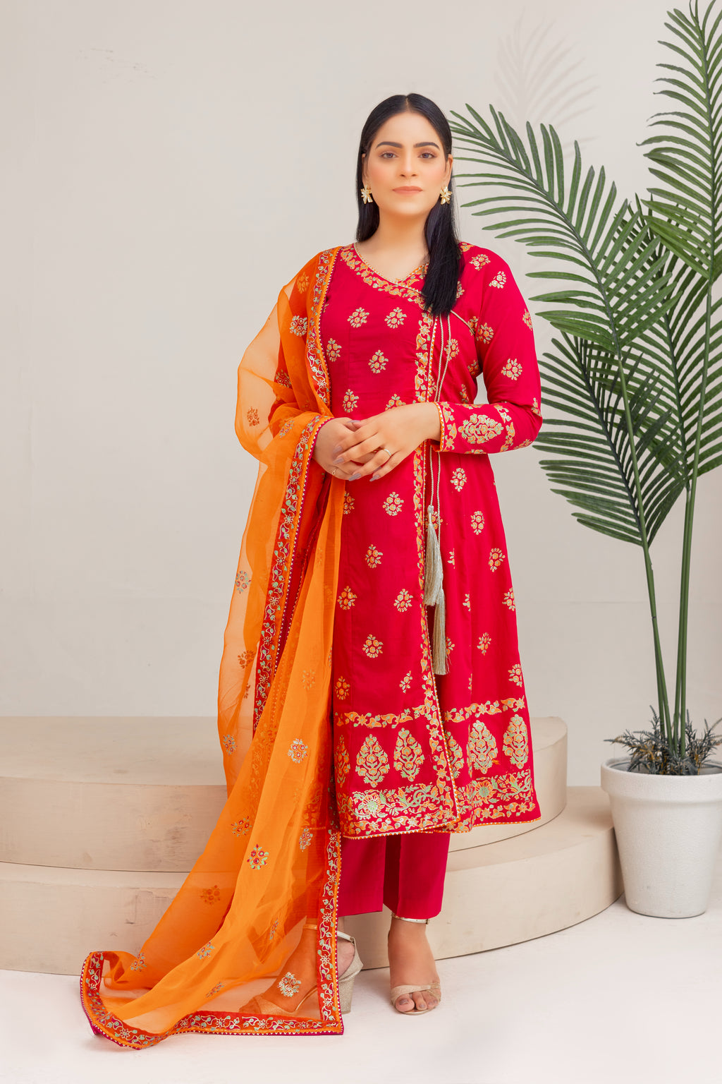 Block Printed Angrakha