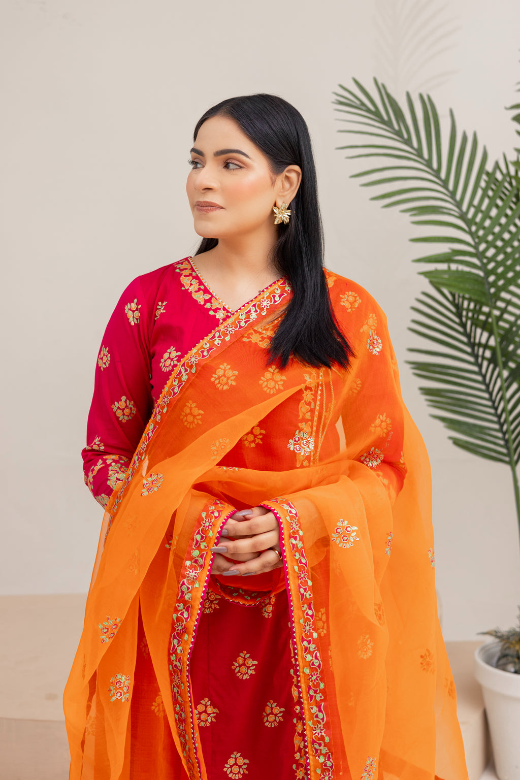Block Printed Angrakha
