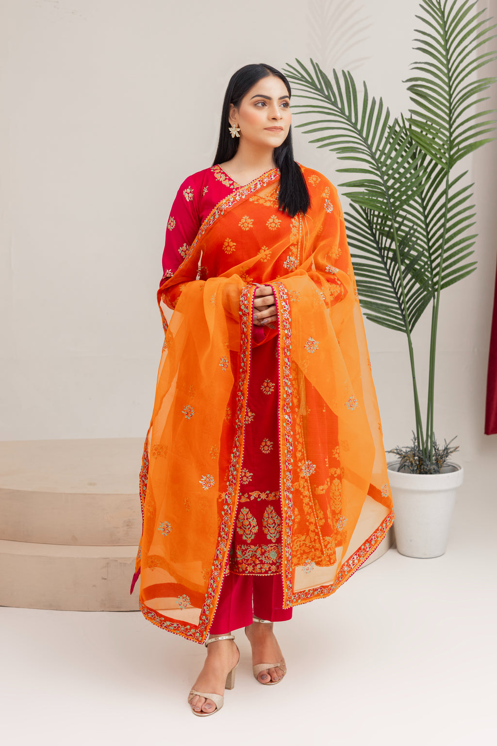 Block Printed Angrakha