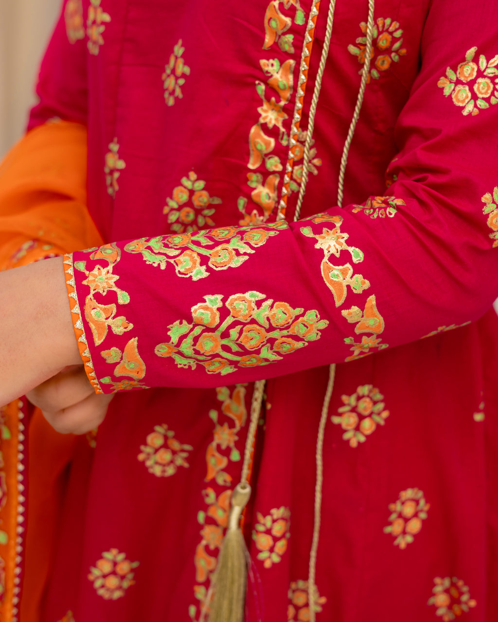 Block Printed Angrakha