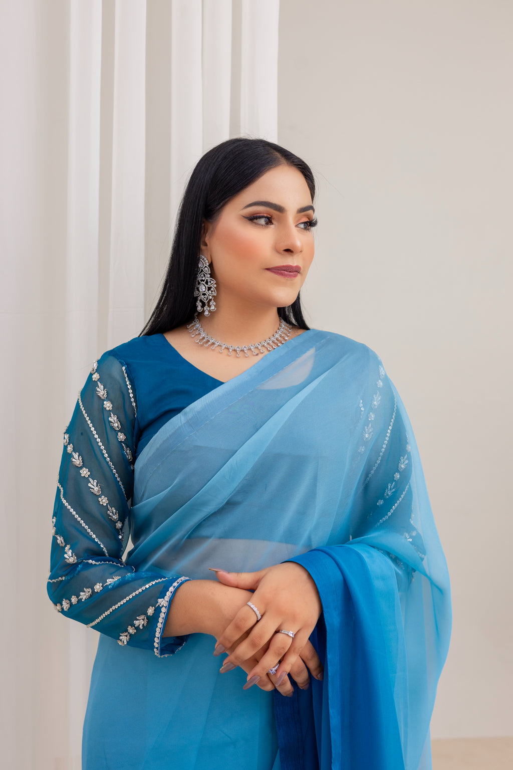 Cascade Saree